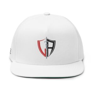 Stylish Flat Bill Cap, Embroidered Cap for Sports Fans, Cool Headwear, Everyday Wear, Perfect Gift for Him