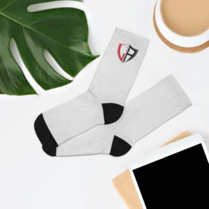 Eco-Friendly Recycled Poly Socks, Sustainable Fashion, Black and White Casual Socks, Gift for Eco-Conscious, Daily Wear, Sports Socks