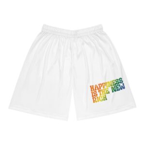 Rainbow Happiness Basketball Shorts - Unisex Sporty Athletic Fit, Perfect for Summer, Gift for Active Teens, Comfortable Lounge Wear, [...]