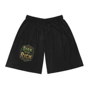 Born to Be Rich Basketball Shorts, Sportswear, Activewear, Gift for Athletes, Streetwear, Summer Fashion