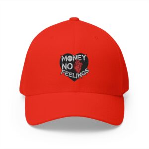 LA Embroidered Cap with 'Money No Feelings' Design, Trendy Snapback Hat, Casual Style Headwear, Gift for Hip Hop Lovers, Streetwear Accessory