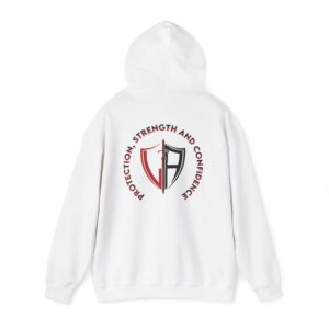 Protection Shield Hoodie — "Protection, Strength, and Confidence" Graphic Pullover
