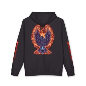Phoenix Flame Hoodie — Flaming Tribal Sleeves & Back Graphic