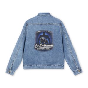 Denim Jacket — 'Born the Black Sheep' LeAnthony Graphic Back Logo