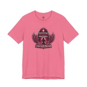 Women's Christian Shield Tee - "Protected by God" Faith Graphic T-Shirt