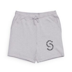 "LeAnthonyBrand"Hustle More, Worry Less Sweatshorts — Grey Fleece Casual Shorts