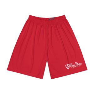 Athletic Shorts — 'Love Always' Red Performance Basketball Shorts