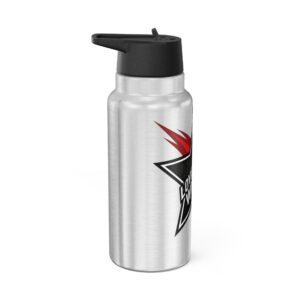 32oz Stainless Tumbler — 'Love Always Winners' Star Graphic Sports Water Bottle