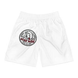 Stay Wild Bear Jogger Shorts — Men’s Graphic Athletic Shorts