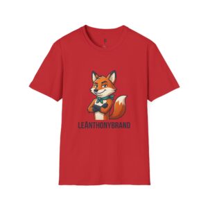 Fox Logo T-Shirt — Playful Fox Mascot Tee with “LEANTHONYBRAND”
