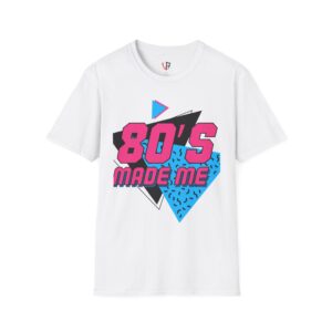 80's Made Me T-Shirt — Retro 1980s Neon Vintage Graphic Tee