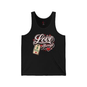 Love Always Tank Top — Retro Wallet & Heart Graphic Tank