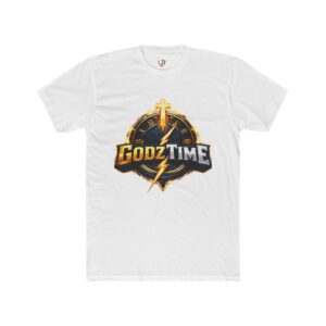 GodzTime Graphic Tee — Christian Cross & Lightning Faith T‑Shirt