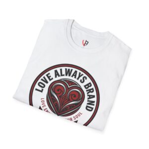 T-Shirt — 'Love Always Brand' Heart Logo Tee (Love Enhances Your Soul)