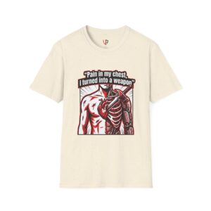 LeAnthonyBrand""Pain in My Chest I Turned Into a Weapon T-Shirt — Anatomical Heart Graphic Tee