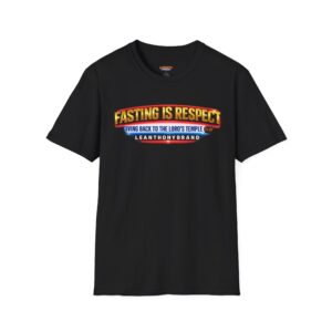 "LeAnthonyBrand"Fasting Is Respect T-Shirt — Christian Faith Cross Graphic Tee