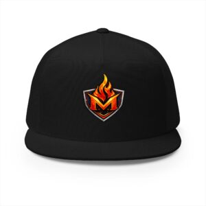 Trucker Cap — Flaming Shield 'M' Patch Embroidered Hat