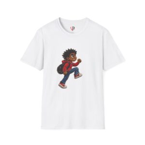 "LeAnthonyBrand"Inspirational Kid Backpacker T-Shirt — "Built to Overcome" Motivational Tee