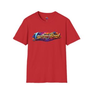 Graphic T-Shirt — Colorful "Leanthony Brand" Retro Script Tee