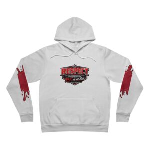 Hoodie - "Respect: Life of the Evil" Graphic Pullover with Blood Splatter Sleeves & Back