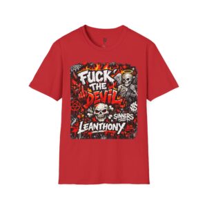 Fuck The Devil T-Shirt — Punk Skull Graphic Tee (Leanthony)