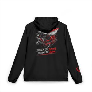 Windbreaker Jacket — Aggressive Hornet Graphic with “Don’t Sting, Born to Win”