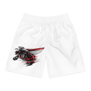 LeAnthony Men's Hornets  Shorts – Red & Black Hornet Graphic Jogger Shorts