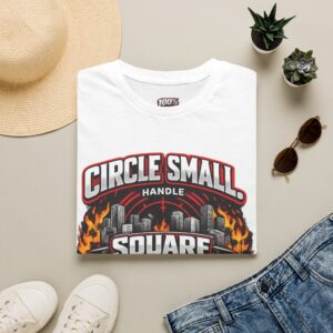 T-Shirt — "Circle Small Handle Square Business" Vintage Street Racing Tee