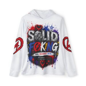 Solid F*cking Warmup Hoodie — Graphic Men's Sports Hoodie with Heart Sleeve Art