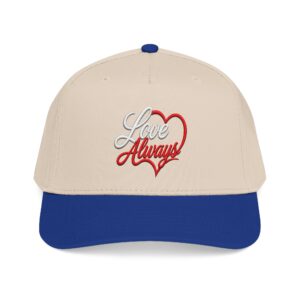 Love Always Baseball Cap — Embroidered Heart Script Hat