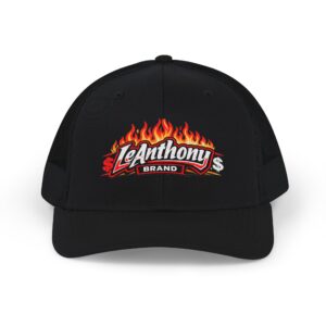 Flaming LeAnthony's Snapback Trucker Cap — Retro Flame Logo Hat