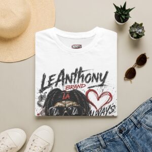 Leanthony Brand 'LA Always' Graphic T-Shirt — Street Art Dog Portrait Tee