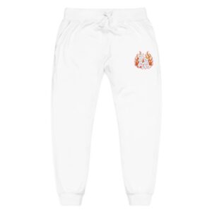 Embroidered Floral Fox Sweatpants — Cozy Fleece Joggers