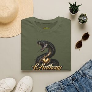 Snake Graphic T-Shirt — 'LeAnthony' Vintage Cobra Logo Tee