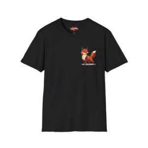 Geometric Fox T‑Shirt — Minimal Origami Fox Graphic Tee
