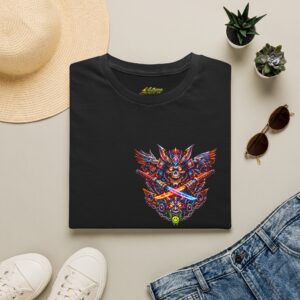 Tiger Samurai Graphic Tee — Neon Katana Warrior T-Shirt