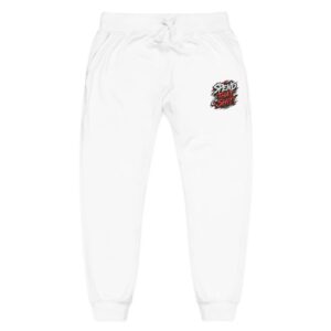 Embroidered Rose Skull Sweatpants — Women's/Unisex Cozy Fleece Joggers