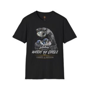 T-Shirt — 'Watch Ya Circle' Snake Money Graphic Tee