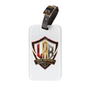 "LeAnthonyBrand"Shield Logo Luggage Tag — "LAB: Where Confidence Becomes a Lifestyle"